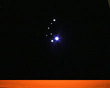 light object close up